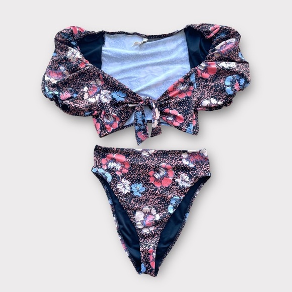 Cleobella for Revolve Maude Top & Alice High Waist Bottom Bikini Swim Set sz XS - Picture 4 of 13